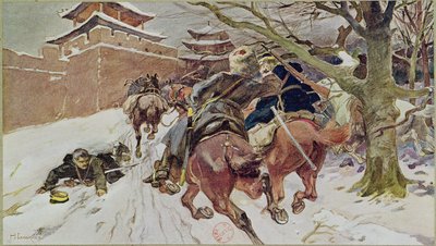 Cavalry Engagement at Mukden, 25th February 1905. 1907 by Nikolaj Semenovic Samokis